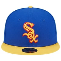 Chicago White Sox MLB Royal/Yellow Empire 59FIFTY Fitted Hat