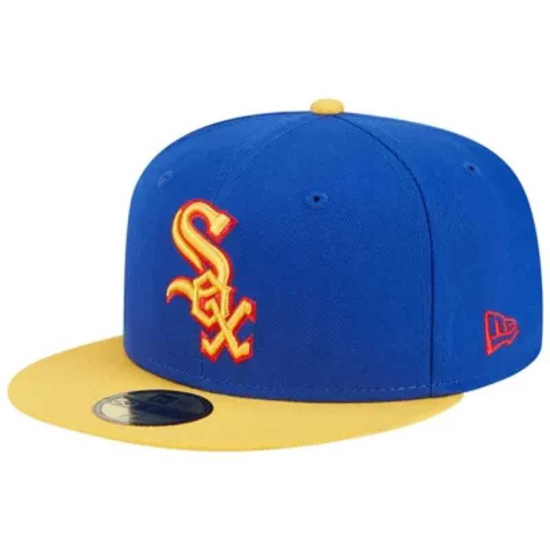 Chicago White Sox MLB Royal/Yellow Empire 59FIFTY Fitted Hat