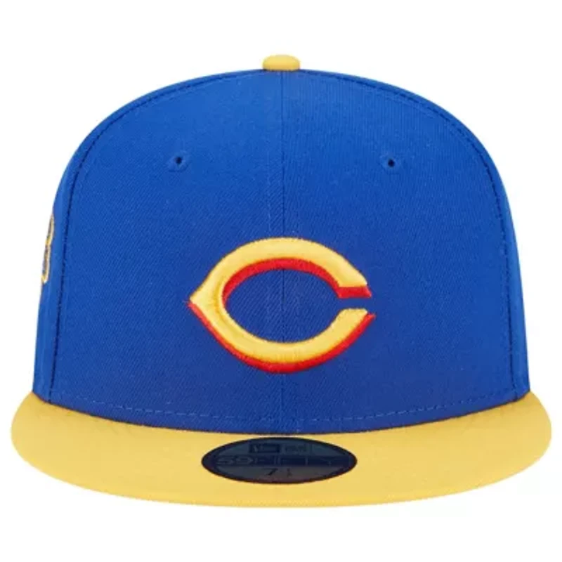 MLB Royal/Yellow Cincinnati Reds Empire 59FIFTY Fitted Hat