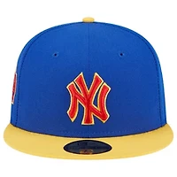 MLB Royal/Yellow New York Yankees Empire 59FIFTY Fitted Hat