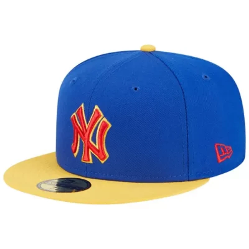 MLB Royal/Yellow New York Yankees Empire 59FIFTY Fitted Hat