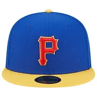 MLB Royal/Yellow Pittsburgh Pirates Empire 59FIFTY Fitted Hat