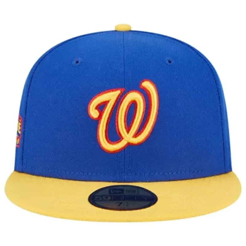 MLB Royal/Yellow Washington Nationals Empire 59FIFTY Fitted Hat