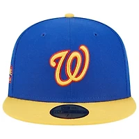 MLB Royal/Yellow Washington Nationals Empire 59FIFTY Fitted Hat