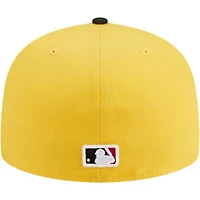 MLB Yellow/Black Chicago Cubs Grilled 59FIFTY Fitted Hat