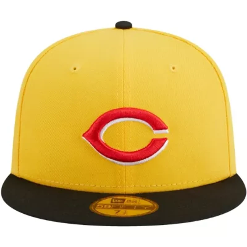 MLB Yellow/Black Cincinnati Reds Grilled 59FIFTY Fitted Hat