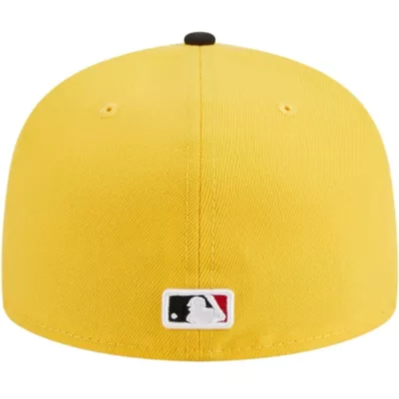 MLB Yellow/Black Detroit Tigers Grilled 59FIFTY Fitted Hat