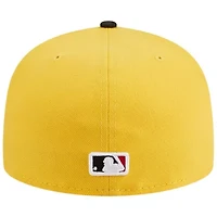 MLB Yellow/Black Los Angeles Dodgers Grilled 59FIFTY Fitted Hat