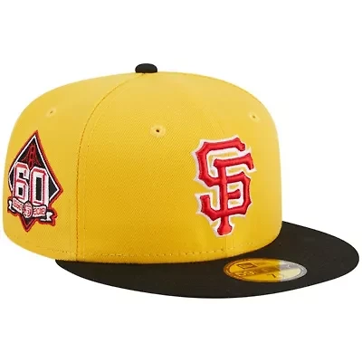 MLB Yellow/Black San Francisco Giants Grilled 59FIFTY Fitted Hat