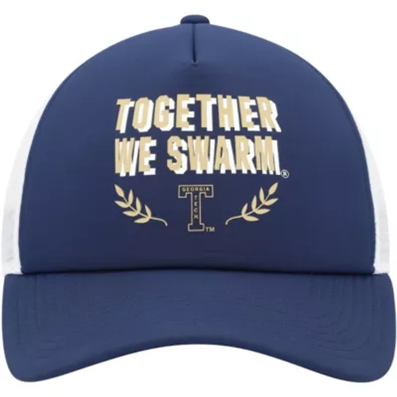 Georgia Tech Yellow Jackets NCAA Georgia Tech Jackets Phrase Foam Front Trucker Adjustable Hat