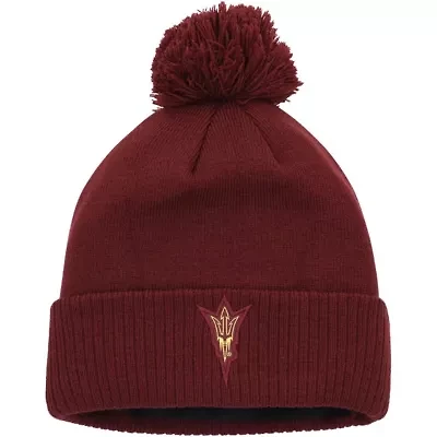 NCAA Arizona State Sun Devils 2023 Sideline COLD.RDY Cuffed Knit Hat with Pom