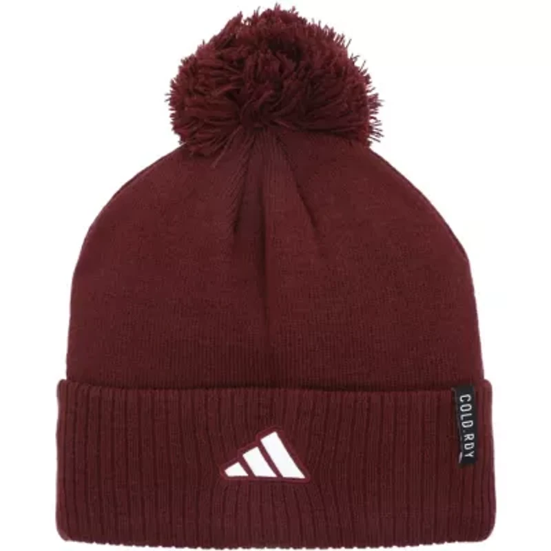 NCAA Mississippi State Bulldogs 2023 Sideline COLD.RDY Cuffed Knit Hat with Pom