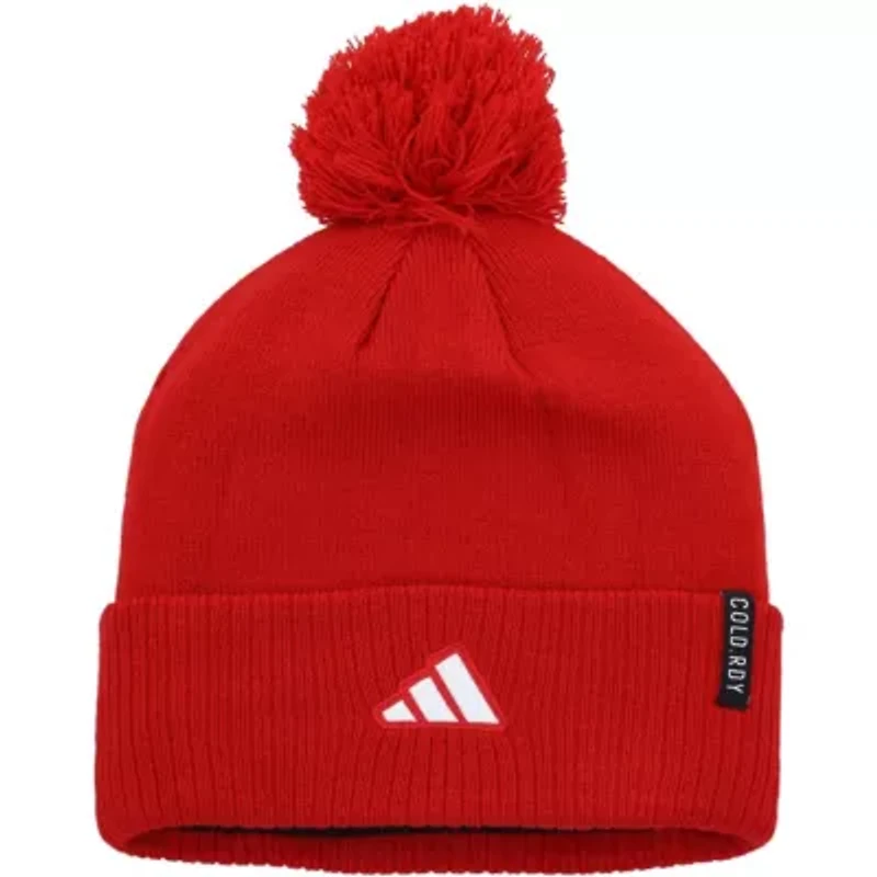 NCAA Nebraska Huskers 2023 Sideline COLD.RDY Cuffed Knit Hat with Pom