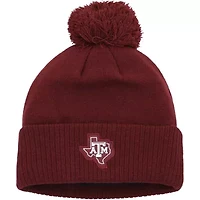 NCAA Texas A&M Aggies 2023 Sideline COLD.RDY Cuffed Knit Hat with Pom