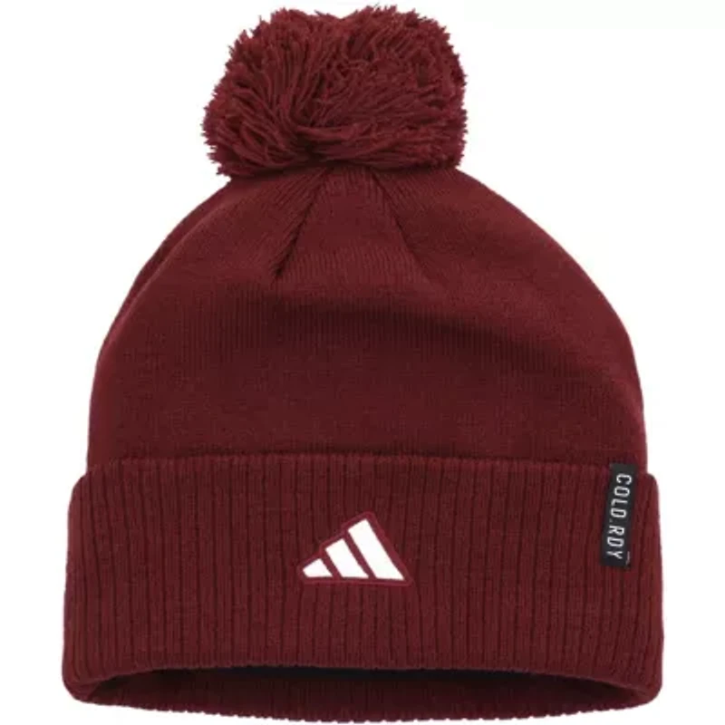 NCAA Texas A&M Aggies 2023 Sideline COLD.RDY Cuffed Knit Hat with Pom