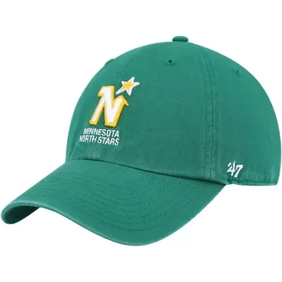 Vintage Hockey Kelly Minnesota North Stars Clean Up Adjustable Hat