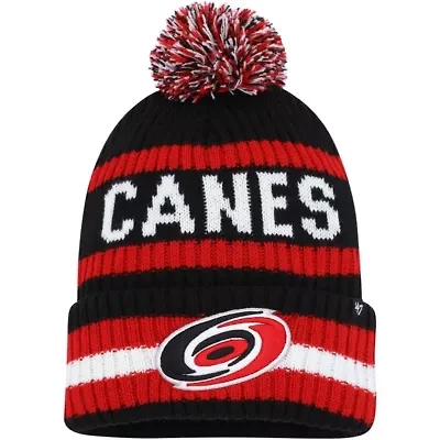 NHL Carolina Hurricanes Bering Cuffed Knit Hat with Pom
