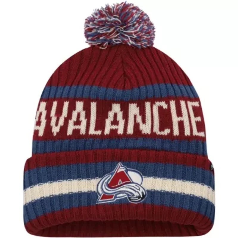 NHL Colorado Avalanche Bering Cuffed Knit Hat with Pom