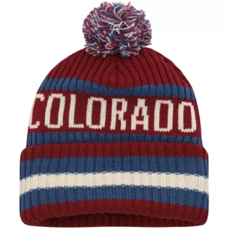 NHL Colorado Avalanche Bering Cuffed Knit Hat with Pom