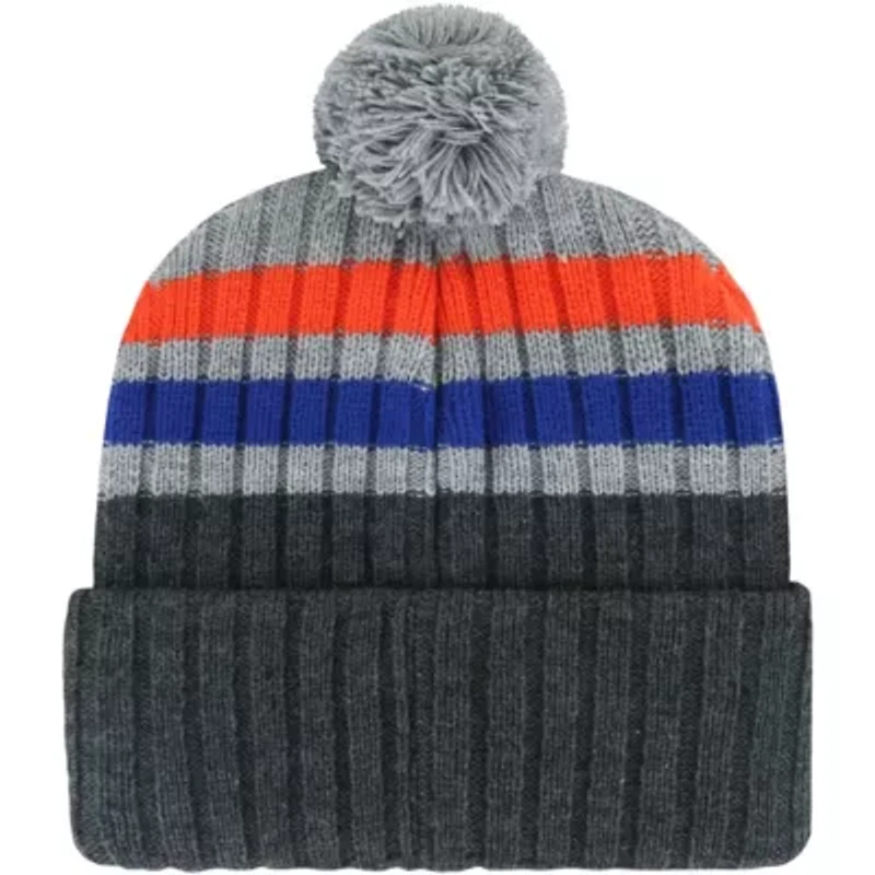 NCAA Florida Gators Stack Striped Cuffed Knit Hat with Pom