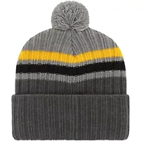 NCAA Iowa Hawkeyes Stack Striped Cuffed Knit Hat with Pom