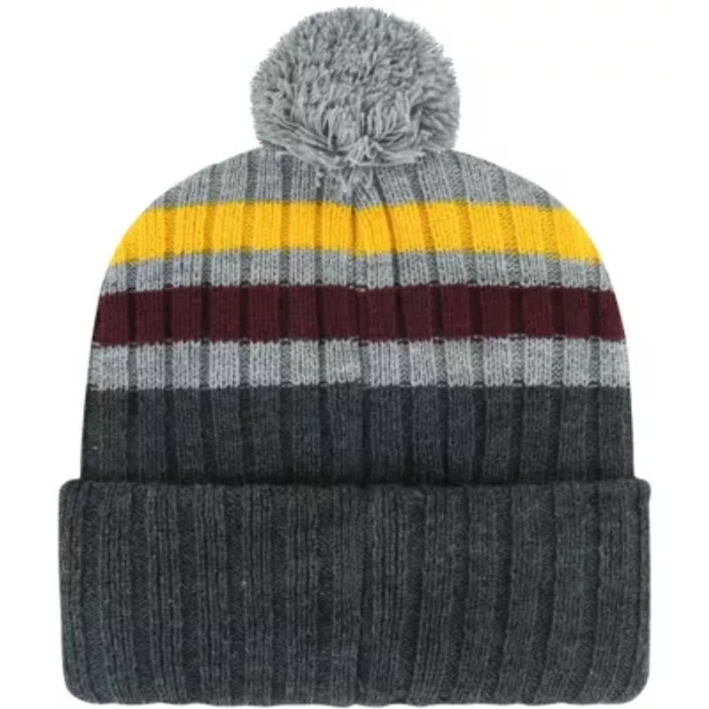 NCAA Minnesota Golden Gophers Stack Striped Cuffed Knit Hat with Pom