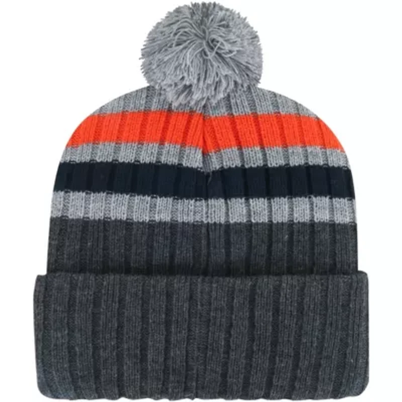 Syracuse Orange NCAA Syracuse Stack Striped Cuffed Knit Hat with Pom