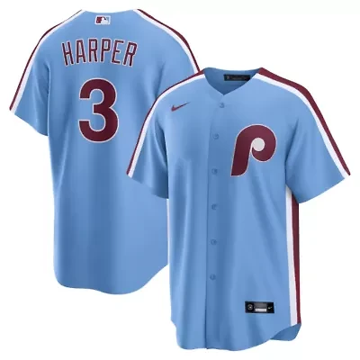 MLB Nike Bryce Harper Light Philadelphia Phillies Alternate Replica Jersey