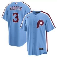 MLB Nike Bryce Harper Light Philadelphia Phillies Alternate Replica Jersey