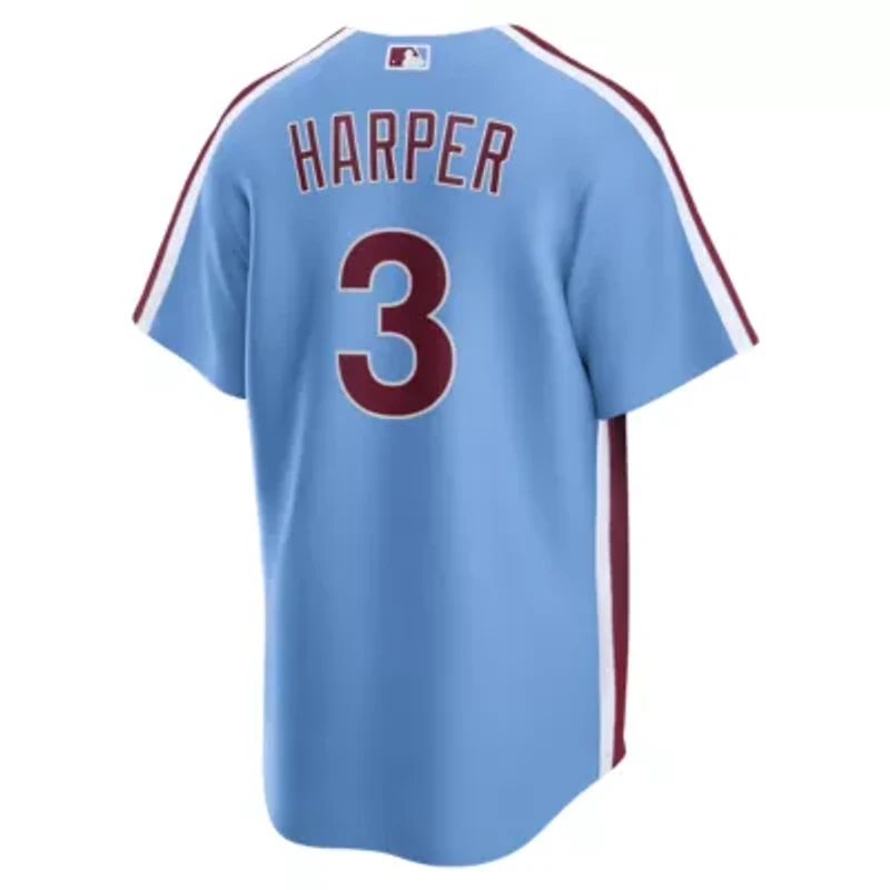 MLB Nike Bryce Harper Light Philadelphia Phillies Alternate Replica Jersey