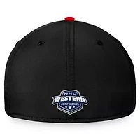 NHL Fanatics Black/Red Chicago Blackhawks Fundamental 2-Tone Flex Hat