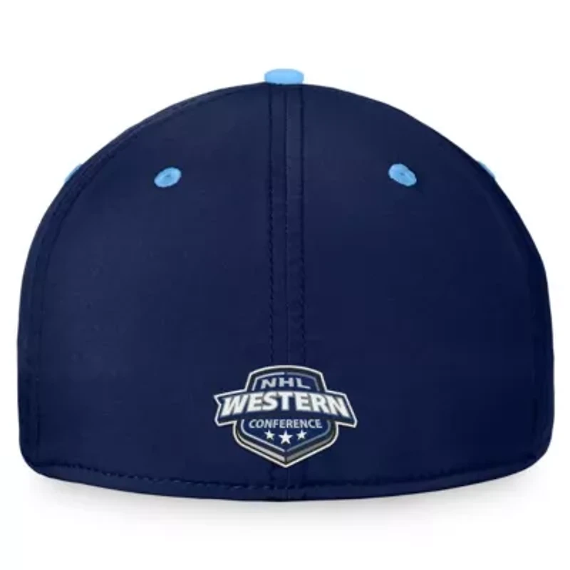 NHL Fanatics Deep Sea Blue/Light Seattle Kraken Fundamental 2-Tone Flex Hat