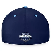 NHL Fanatics Deep Sea Blue/Light Seattle Kraken Fundamental 2-Tone Flex Hat