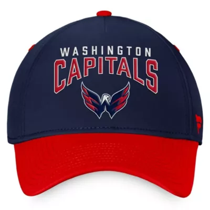 NHL Fanatics Navy/Red Washington Capitals Fundamental 2-Tone Flex Hat