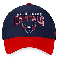 NHL Fanatics Navy/Red Washington Capitals Fundamental 2-Tone Flex Hat
