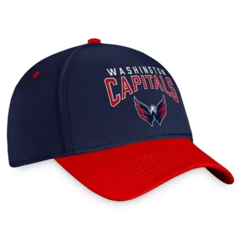 NHL Fanatics Navy/Red Washington Capitals Fundamental 2-Tone Flex Hat