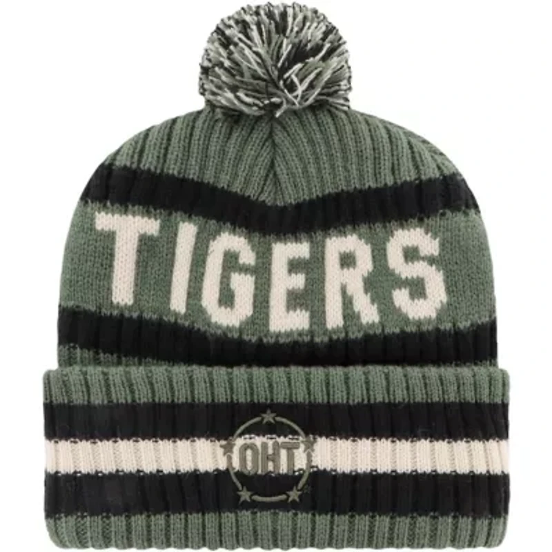 NCAA Auburn Tigers OHT Military Appreciation Bering Cuffed Knit Hat with Pom