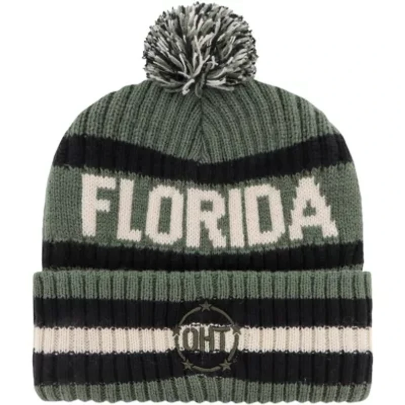 NCAA Florida Gators OHT Military Appreciation Bering Cuffed Knit Hat with Pom