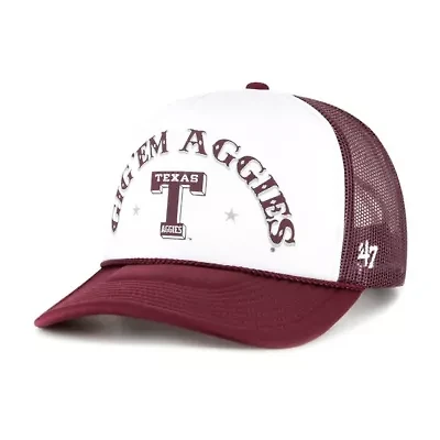 NCAA White/Maroon Texas A&M Aggies Article Foam Front Trucker Hat