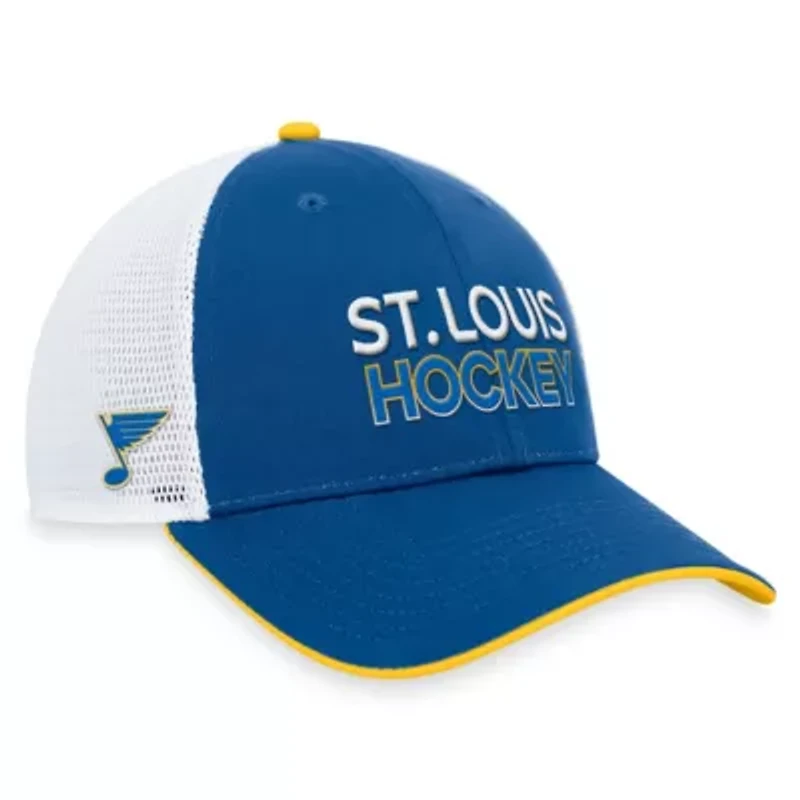 NHL Fanatics St. Louis Blues Authentic Pro Alternate Jersey Adjustable Trucker Hat