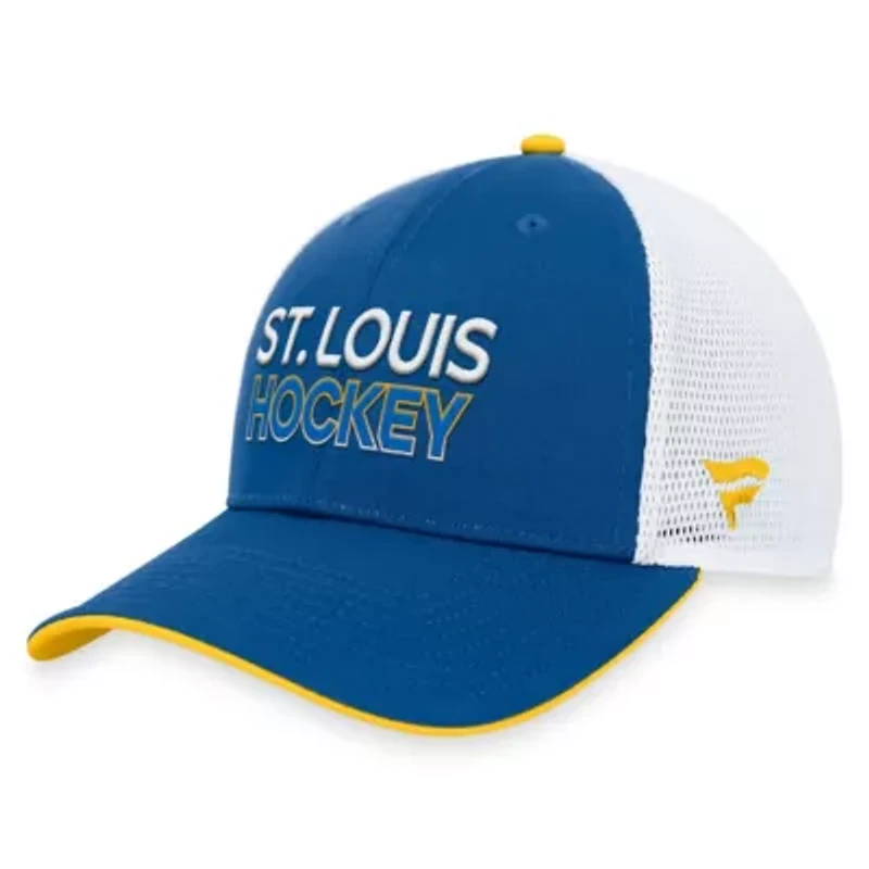 NHL Fanatics St. Louis Blues Authentic Pro Alternate Jersey Adjustable Trucker Hat