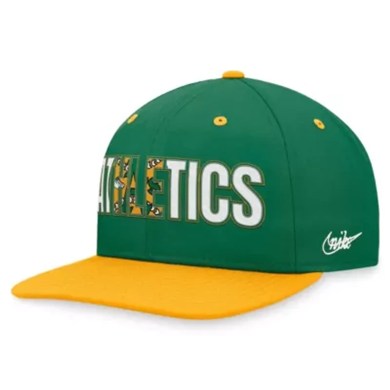 Oakland Athletics MLB Nike Athletics Cooperstown Collection Pro Snapback Hat