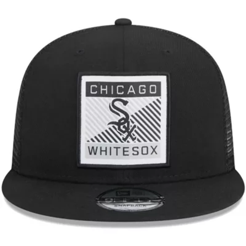 Chicago White Sox MLB Chicago Sox Scratch Squared Trucker 9FIFTY Snapback Hat