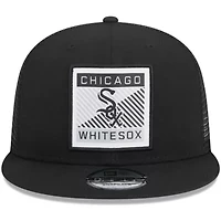Chicago White Sox MLB Chicago Sox Scratch Squared Trucker 9FIFTY Snapback Hat