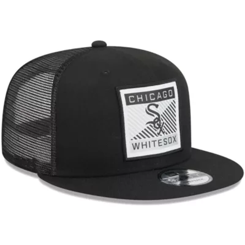 Chicago White Sox MLB Chicago Sox Scratch Squared Trucker 9FIFTY Snapback Hat
