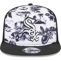 Chicago White Sox MLB White/Black Chicago Sox Vacay 2.0 A-Frame Trucker 9FIFTY Snapback Hat