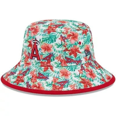 MLB Los Angeles Angels Tropic Floral Bucket Hat