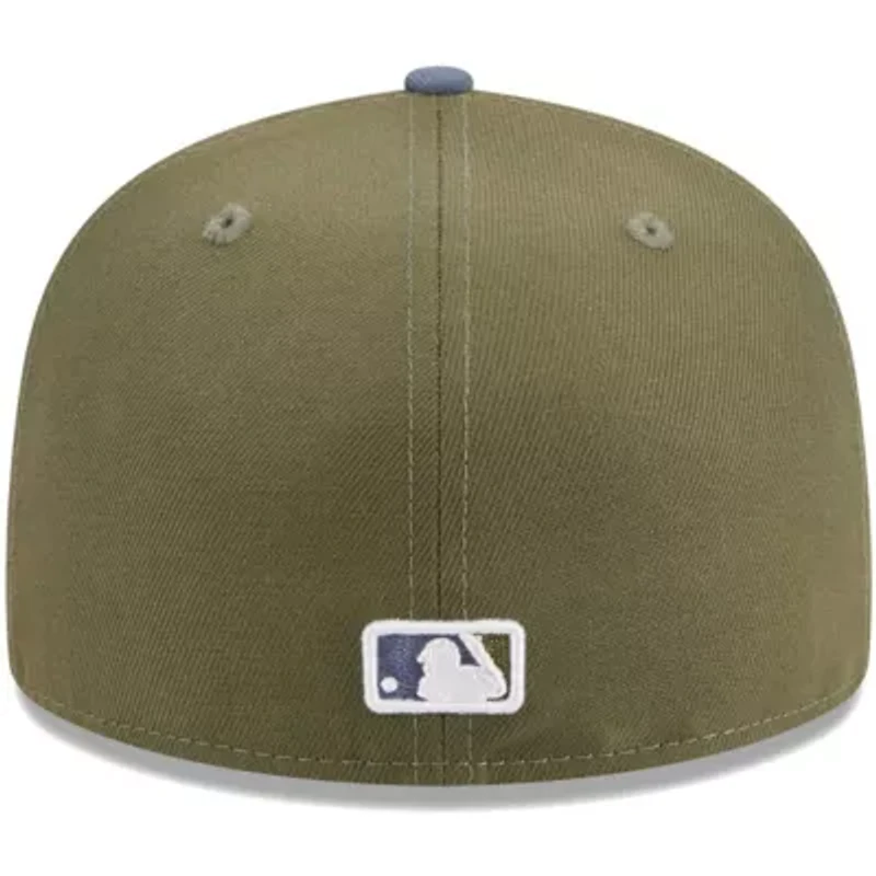 MLB Olive/Blue Cincinnati Reds 59FIFTY Fitted Hat