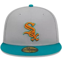 Chicago White Sox MLB Gray/Teal 59FIFTY Fitted Hat