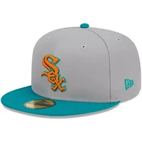 Chicago White Sox MLB Gray/Teal 59FIFTY Fitted Hat